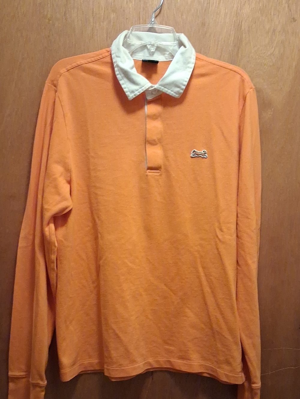 Long Sleeve Polo Shirt Size M
